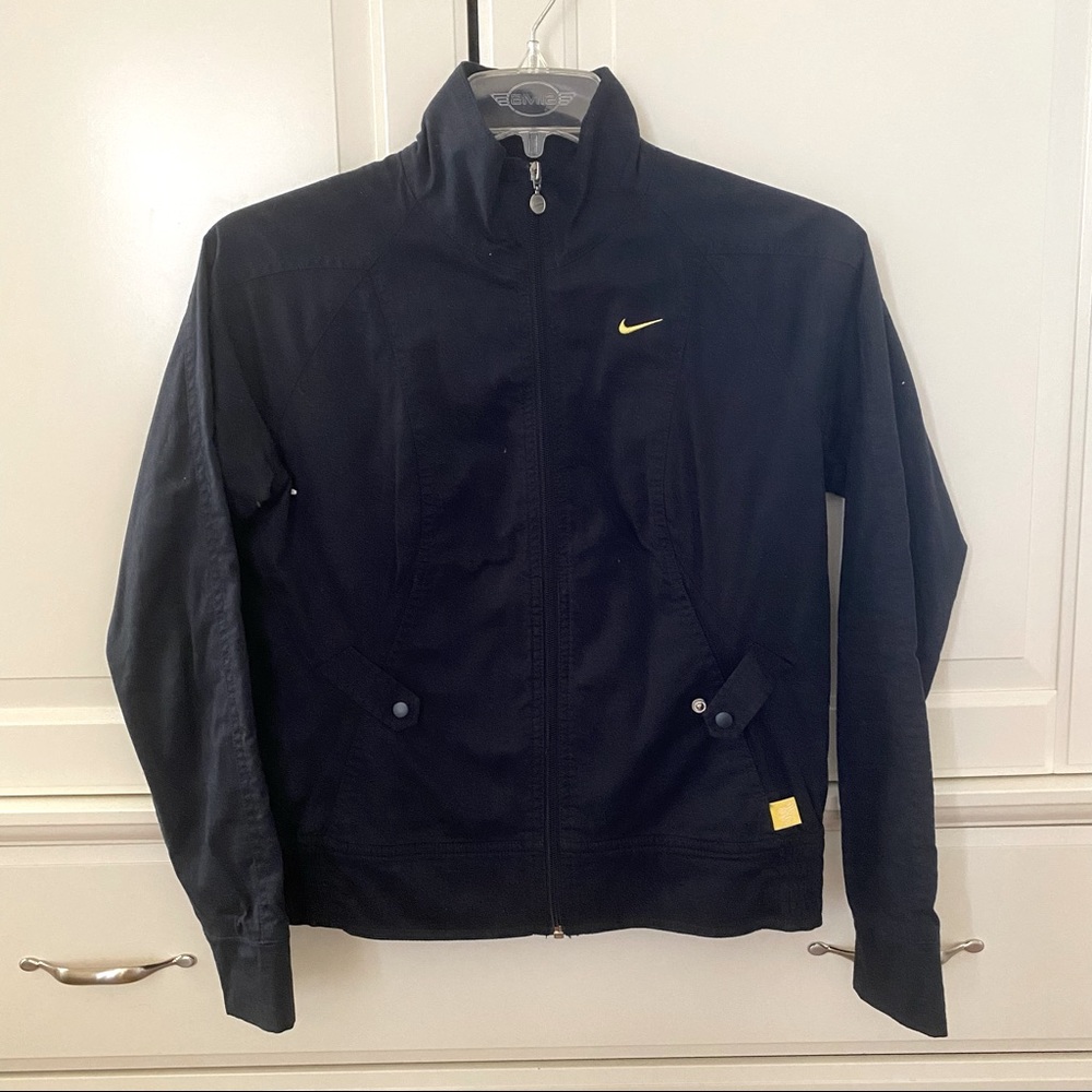 Medium Navy Blue Jersey Lined NIKE Jacket